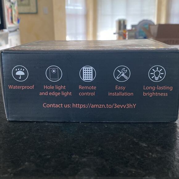 Waybelive remote control LED multicolored cornhole board lights - Picture 2 of 5